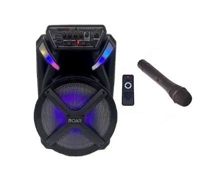 £59 • Buy Roar RS-02 Portable Battery Bluetooth PA System Speaker Inc Wireless Mic Karaoke