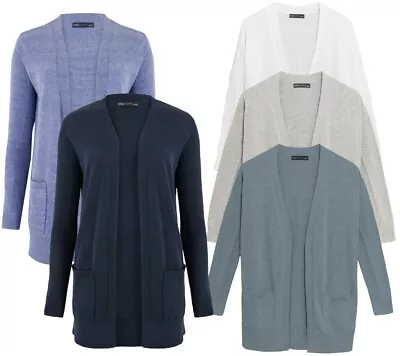 £13.99 • Buy Ex M&S Ladies Cardigan Relaxed  Soft Pure Cotton Cardi Knitted Warm Sweater P5