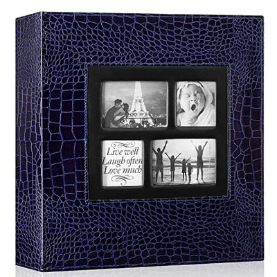 £21.99 • Buy Ywlake Photo Album 600 Pockets 6x4 Photos Croco, Extra Large Size Leather Cover