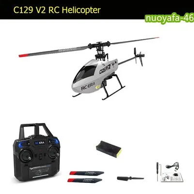 C129 2.4G 4CH Remote Control Helicopter 6Axis Gyro Single Paddle Plane Drone Toy • $79.89