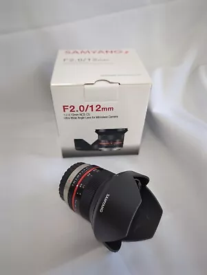 Samyang 12mm F2.0 12mm Ultra Wide Angle Lens MFT Includes Variable ND Filter • $174