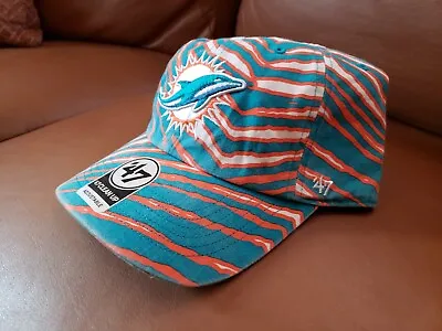 Miami Dolphins Green White Orange Adjustable Cap Zubaz • $20