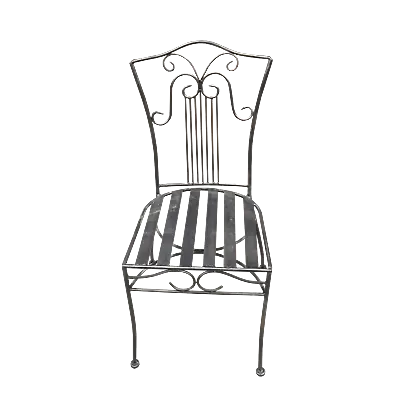 $1314 • Buy SET 6 Chairs Solid Wrought Iron Sophie Outdoor Weatherproof Garden Dining