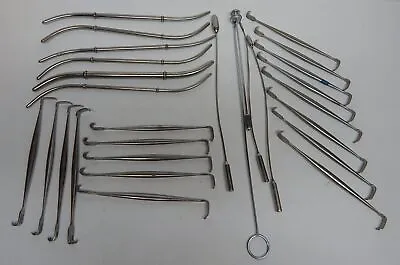 Vintage Stainless Medical Tools Trylon Pilling Aloe Sklar KNY Scheerer 28x USED  • $50