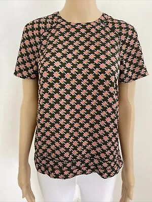 Scotch & Soda Maison Scotch XXS-XS / 6-8 Pink / Orange Short Sleeve Crepe Top • $28.50