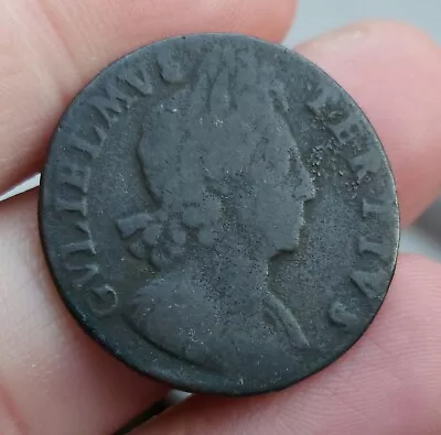 Rare William III Half Penny Possible 1699 • £2.20