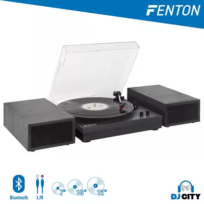 $179 • Buy Fenton RP165B Vinyl Record Player Set + Bluetooth (Black/Grey)