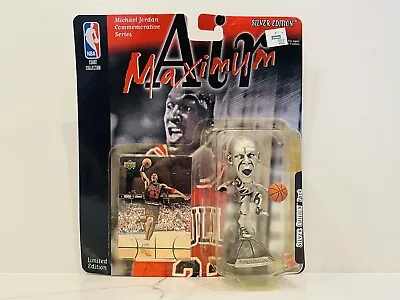 1998 Maximum Air NBA Basketball Silver Michael Jordan Mini Statue Figure Sealed • $19.99