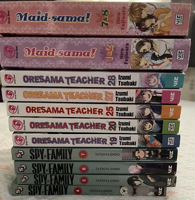 Manga Lot | Spy X Family Oresama Teacher  Maid Sama | Slightly Used Very Good • $68