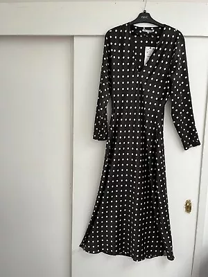 ZARA POLKA DOT MIDI DRESS Size M BNWT £45.99 • £19.99