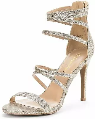 Women Ankle Strappy High Stilettos Heel Open Toe Wedding Party Heel Sandals • $15.99