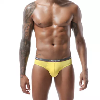 AOQIAOSHI Sexy Mens Modal Underwear Briefs Soft Breathable M L XL 2XL • $3.79