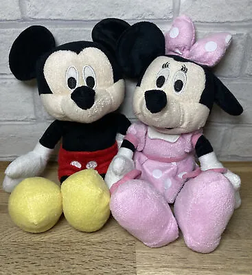 Disney Mickey & Minnie Mouse My Baby Excels Soft Plush Toy 11” Tall Classic Toys • £7.49