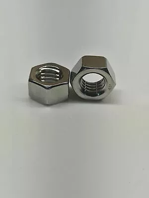 Stainless Steel Hex Nuts 1/4 X 28 10 Pcs • $9.99