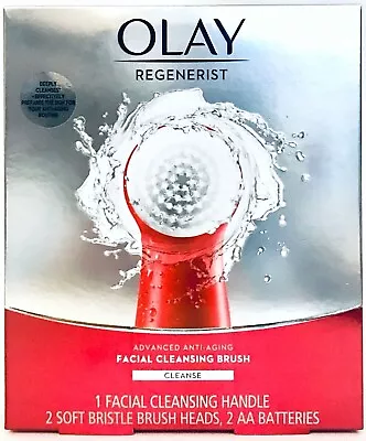 $44.44 • Buy Olay Regenerist Advanced Anti-Aging Facial Cleansing Brush & 2 Brush Heads