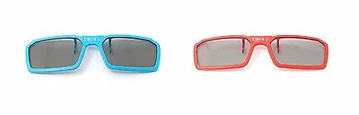 New 2 Pairs Of Clip On 3D Glasses Blue Red Polorised For LG Tv Cinema UK • £9.99