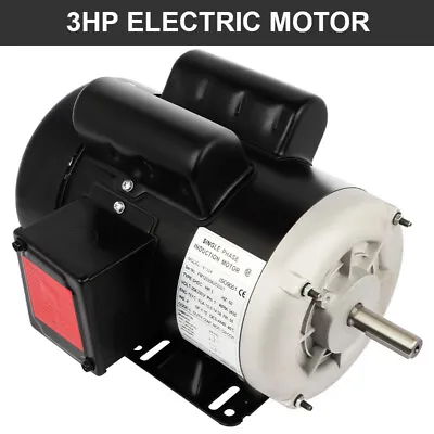 3 Hp Electric Motor Farm Duty Single Phase Motor 3450 RPM 60 HZ 208-230V • $206.99