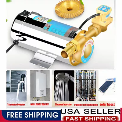 220V Automatic Priming Water Pressure Booster Pump Home Stainless Shower 100W • $48.99