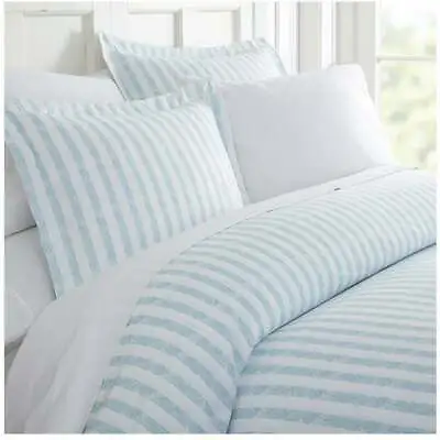 £21.75 • Buy 3 Piece Duvet Cover Queen Size Cotton Ultra Soft Breathable Bedding Comforter