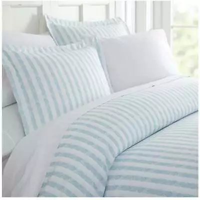 £21.75 • Buy 3 Piece Duvet Cover Queen Size Cotton Ultra Soft Breathable Bedding Comforter