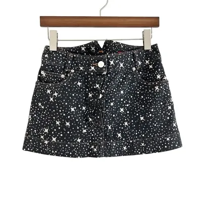 Vintage Vivienne Westwood Milky Way Galaxy Star Print Denim Low Rise Mini Skirt • £162.19