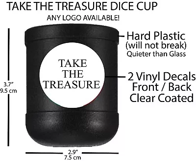 Take The Treasure Dice Cup  - Custom Dice Cup - Mexican Dice Game Aka Toma Todo • $5