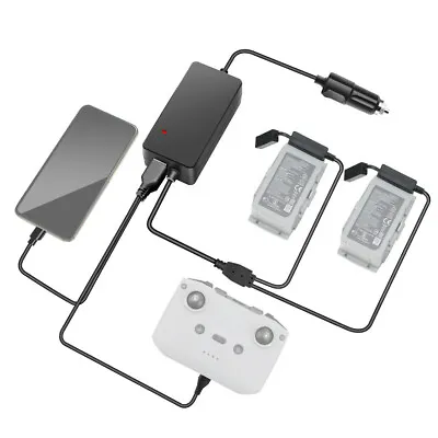 $51.24 • Buy 😊 Car Charger Battery Remote Control USB Charging Dock For DJI Mavic Air