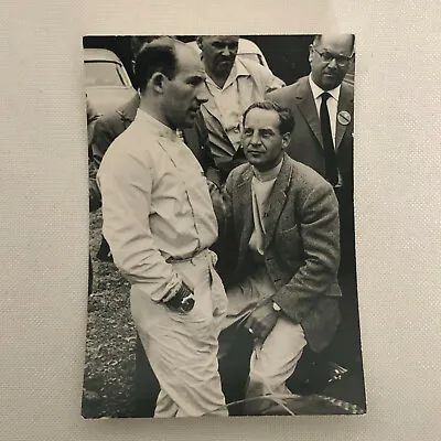 Vintage Racing Photo Photograph Drivers Stirling Moss And Innes Ireland  • £38.54