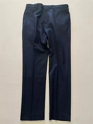 J.CREW 32 X 30 Dark Blue Mini Herringbone Four Season Wool Ludlow AA347 Pants • $35.55