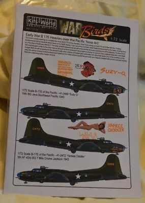 1/72 Kits World Decals (KW172176) B-17E • $14.99