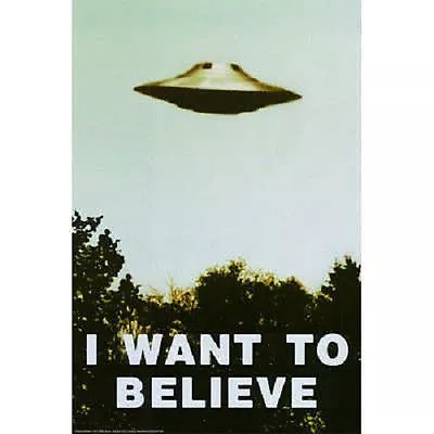 The X Files Poster I Want To Believe • $9.99
