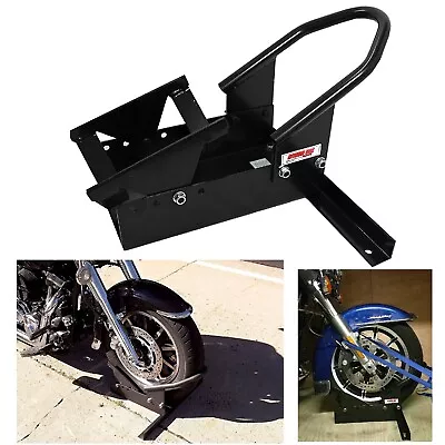 Motorcycle Wheel Chock Trailer Stand Harley Davidson Tire Road Mount Floor Truck • $93.99