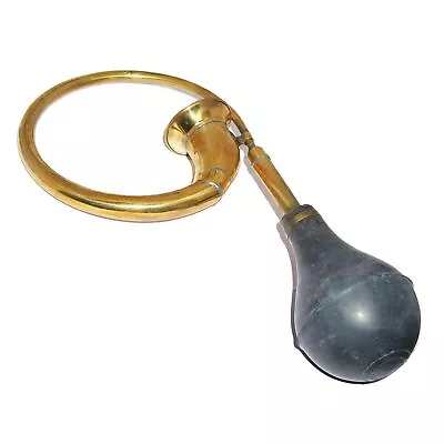 Vintage Antique Car Taxi Circular Horn Brass With Rubber Bulb Vintage Decor • $76.35