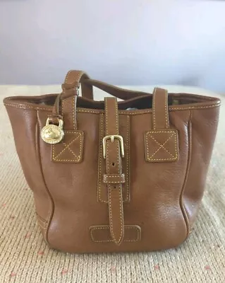 Dooney & Bourke Norwalk Collection Tote Tan Leather Unlined Vintage • $49.99