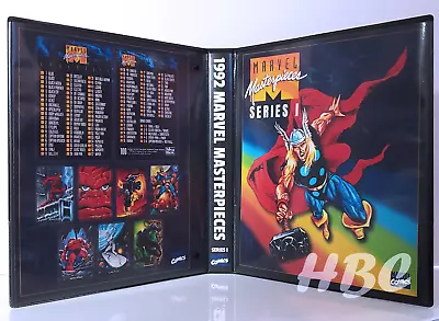 Custom Graphics 1992 MARVEL MASTERPIECES SERIES 1 Trading Card Binder Inserts   • $29.99