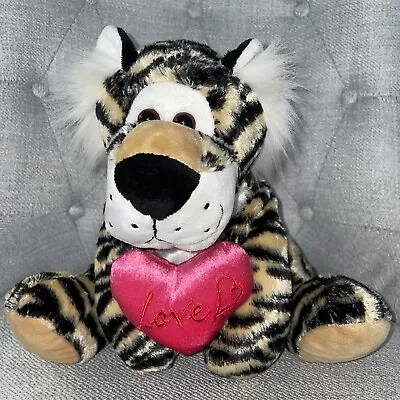 Love Tiger Holding Heart Plush Stuffed Animal Toy 10  H • $14.58