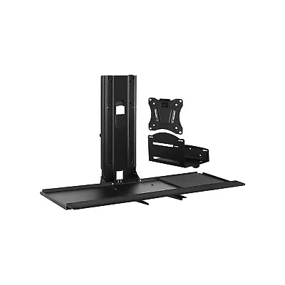 Mount-It! Adjustable Monitor And Keyboard Wall Mount Up To 32  Black MI-7919 • $84.99
