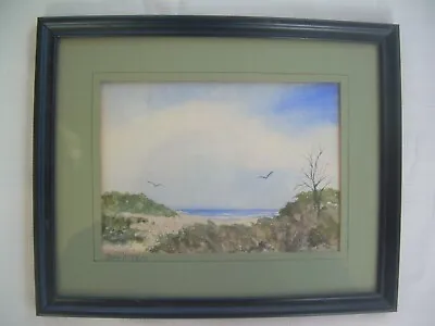Orig Watercolor    Dead Tree~ Beachscape~ Mass Artist Theodore Nystrom~8 X 10  • $45
