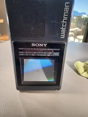 Sony Watchman UHF/VHF Portable Television Model FD-42A VINTAGE • $25