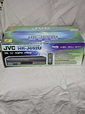 JVC HR-J692U VCR VHS Hi-Fi 4 Head Video Cassette Recorder New Open Box  • $149.99