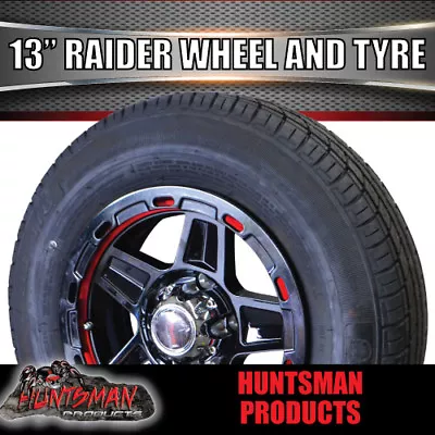 13  Raider Alloy Mag Wheel & 175R13C Tyre Suits Ford Caravan Trailer Jetski Boat • $210