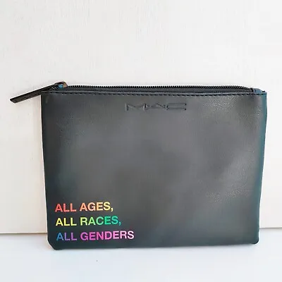 MAC Loves Pride Black Rainbow Makeup Cosmetics Bag / Clutch / Pouch Brand New! • $14.99