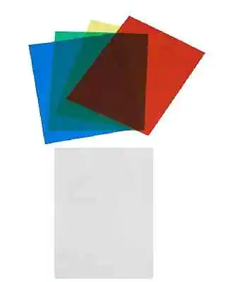 COLOUR & CLEAR TRANSPARENT A4 ACETATE FILM CRAFT FILTER SHEETS 240 MICRON C/a • £2.59