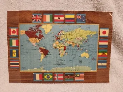 Vintage Paper Item: 1969 MOBIL  INTERNATIONAL FLAGS   • $12.99
