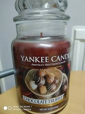 Yankee Candle Large Jar 'chocolate Truffle' - New & Unused • £33