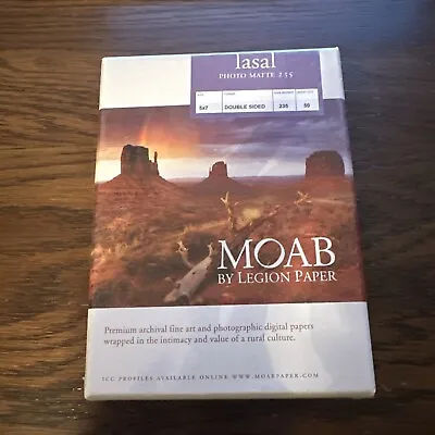 New Sealed Moab Papers Lasal Photo Matte 235 5 X 7 In Double Sided 50 Sheets • $30