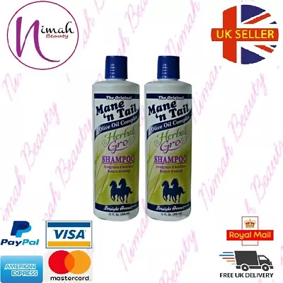 Mane 'N Tail Herbal Gro Shampoo And Conditioner 355 Ml • £14.99