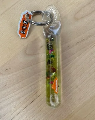 Nickelodeon SNICK 90s Glitter Plastic Keychain Advertising VTG - Promo Kelloggs • $29