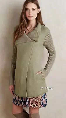 NEW Anthropologie Draped Boucle Cardigan By La Fee Verte  Size S • $98.99