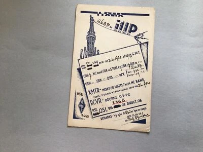 £10 • Buy Radio QSL Italy1935 Card Ref 65314